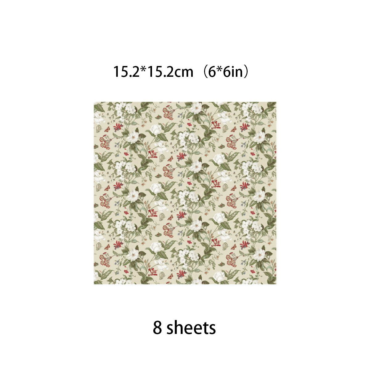 8 Sheets Large Size Retro Journal Paper Sheets for Adults Students Arts Crafts