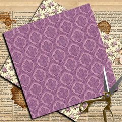 8 Sheets Retro Journal Background Paper for Arts Crafts