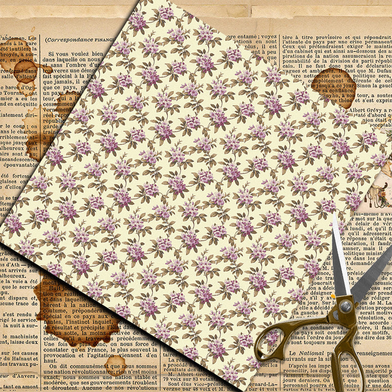 8 Sheets Retro Journal Background Paper for Arts Crafts