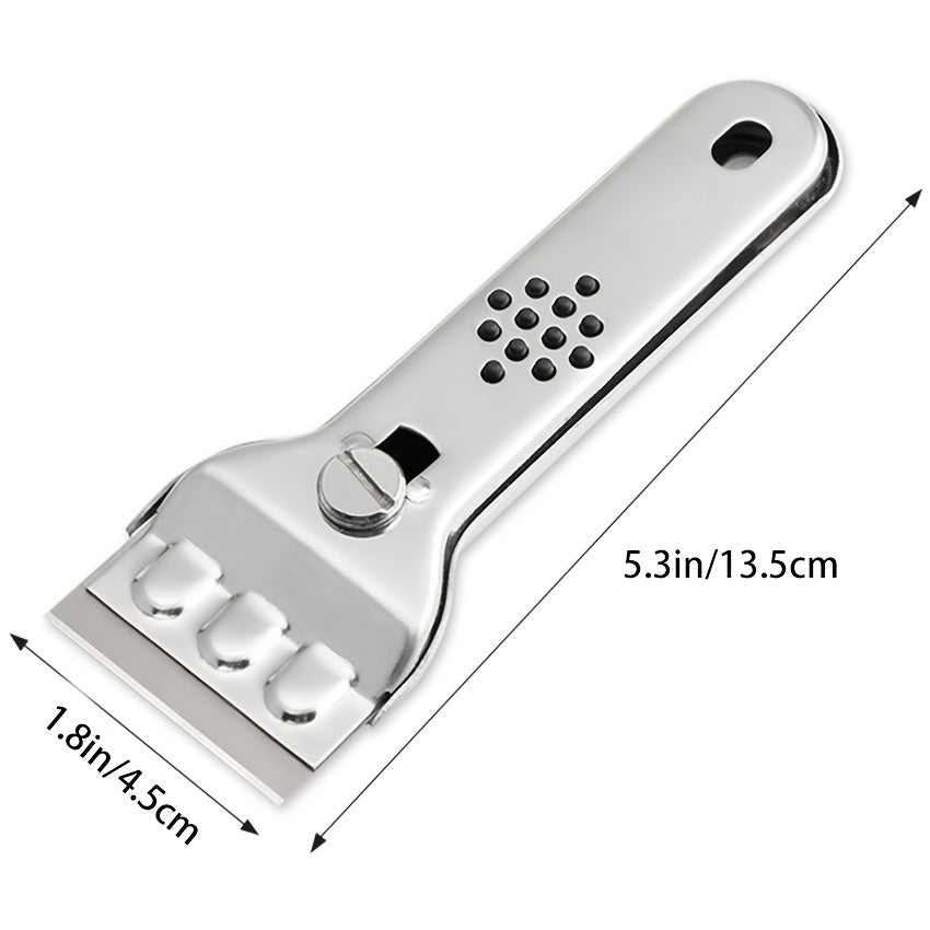 1pc Multifunctional Stainless Steel Cleaning Shovel for Household Cleaning