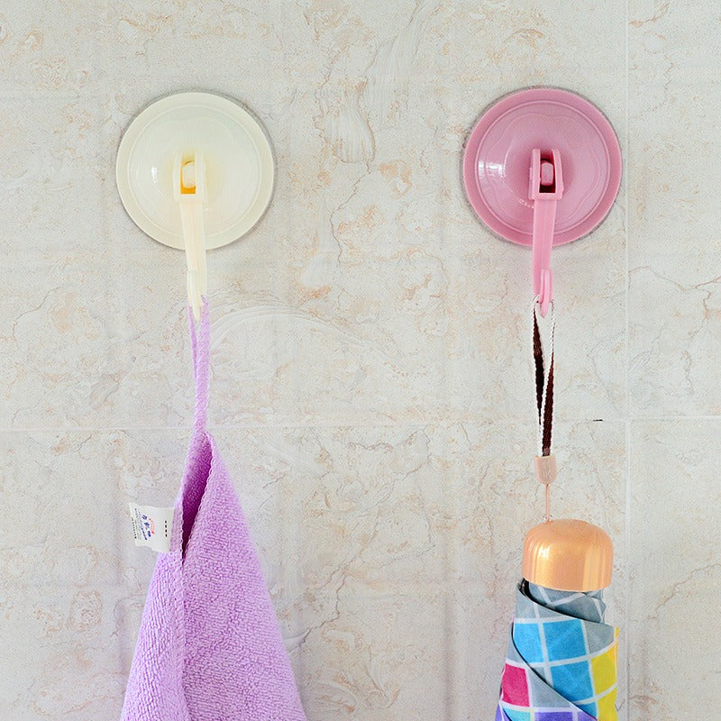 Strong Suction Cup Hook Punching Bathroom Kitchen Seamless Wall Sticky Hook