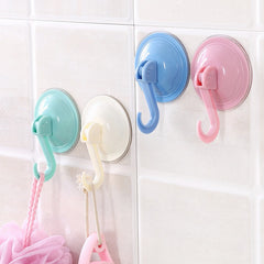 Strong Suction Cup Hook Punching Bathroom Kitchen Seamless Wall Sticky Hook