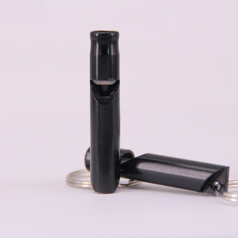 10pcs Aluminum Alloy Survival Whistle With Keychain Lightweight Portable Whistle