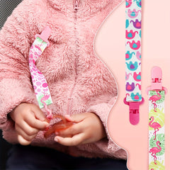 2pcs Pacifier Holder Clips for Boys and Girls - Fits Most Pacifiers