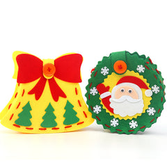 Christmas Bag Kids DIY Craft Kit For Candy Bag Holiday Party Performance Props