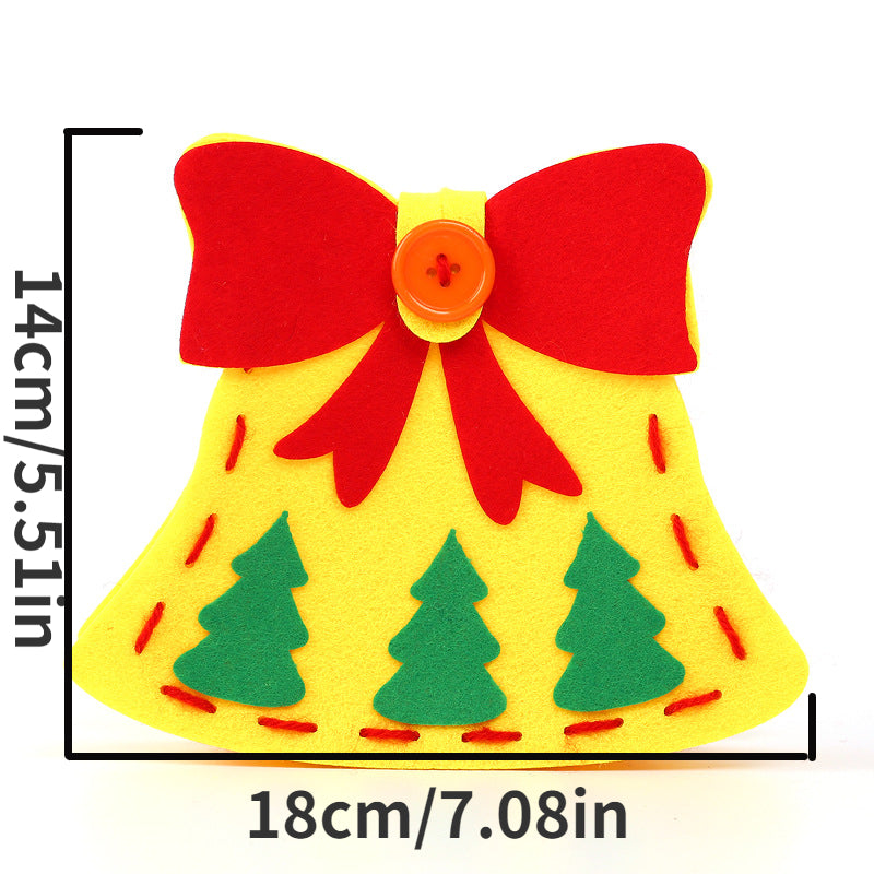 Christmas Bag Kids DIY Craft Kit For Candy Bag Holiday Party Performance Props