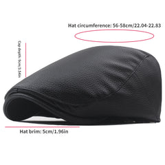 Men's Warm Windproof Forward Hat For Middle Aged And Elderly