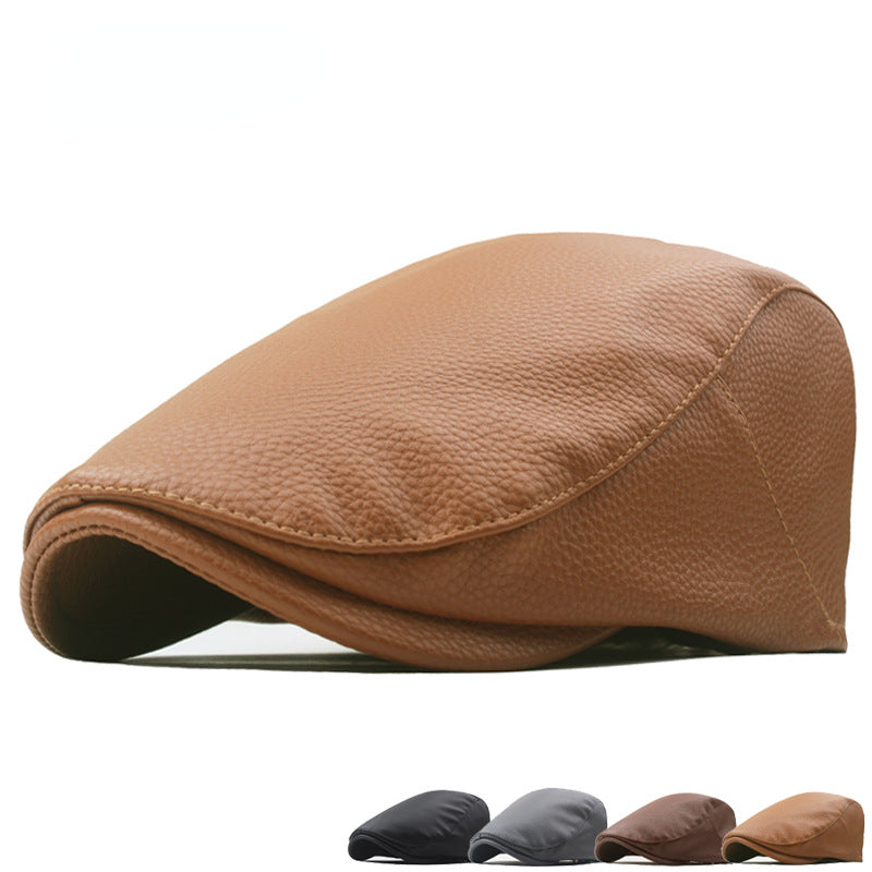 Men's Warm Windproof Forward Hat For Middle Aged And Elderly