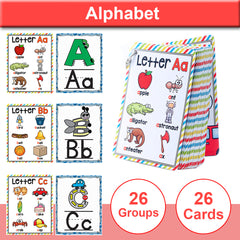 English Alphabet Phonics Pocket Cards FlashCards Educational Gift