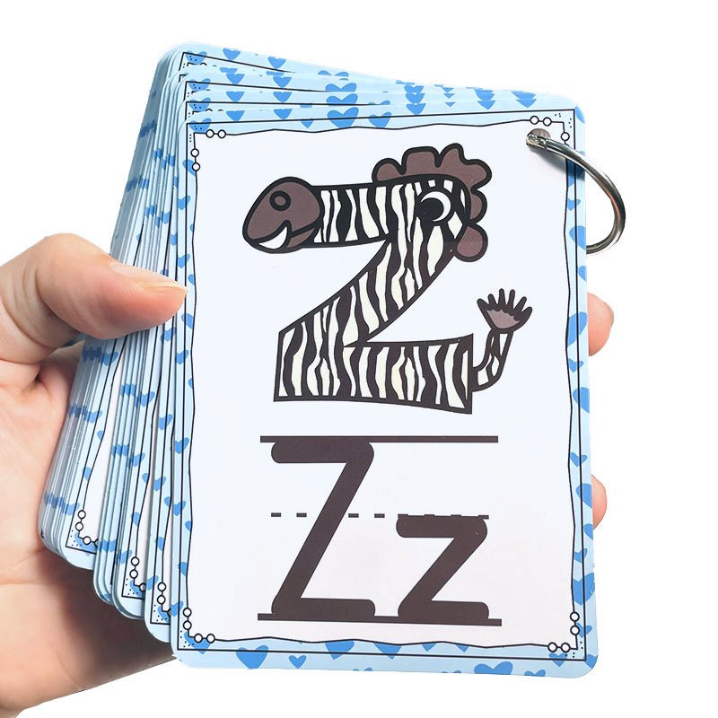 English Alphabet Phonics Pocket Cards FlashCards Educational Gift