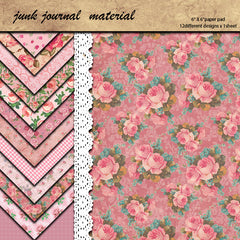 12pcs Large Retro Journal Decoration DIY Tools for Arts Crafts
