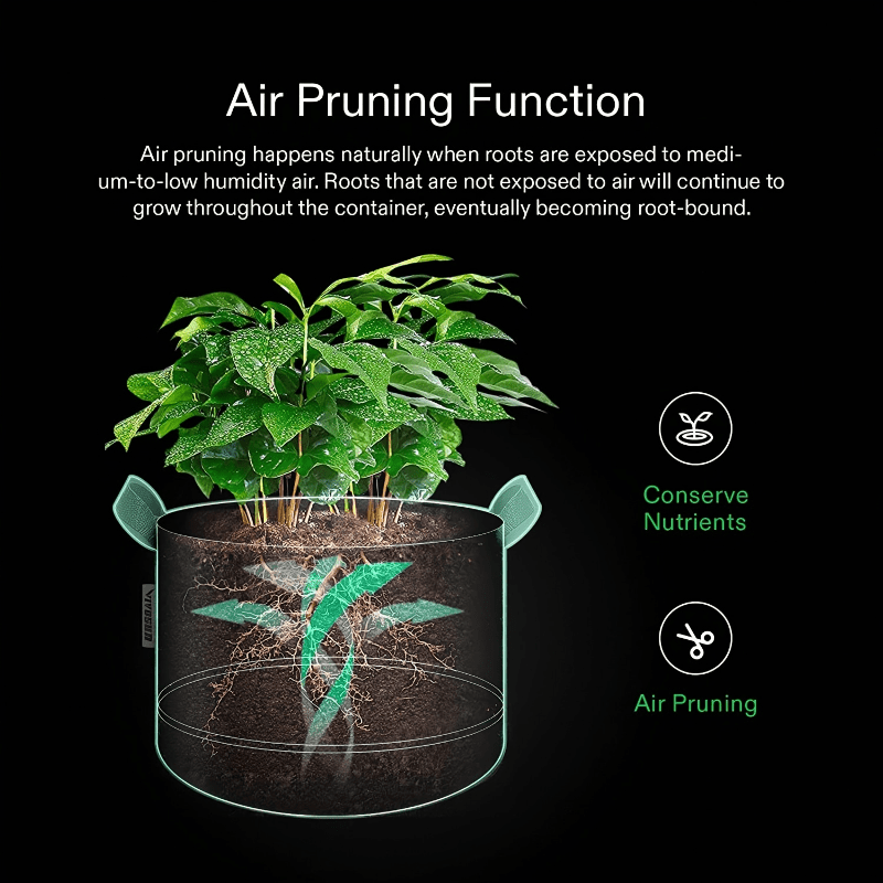 Heavy Duty 300G Non-woven Plant Fabric Planter 1pc