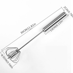 Stainless Steel Hand Push Whisk Egg Beater