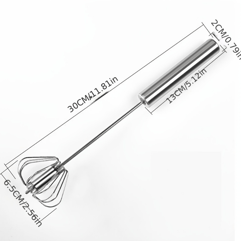 Stainless Steel Hand Push Whisk Egg Beater
