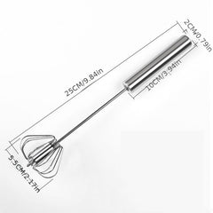 Stainless Steel Hand Push Whisk Egg Beater