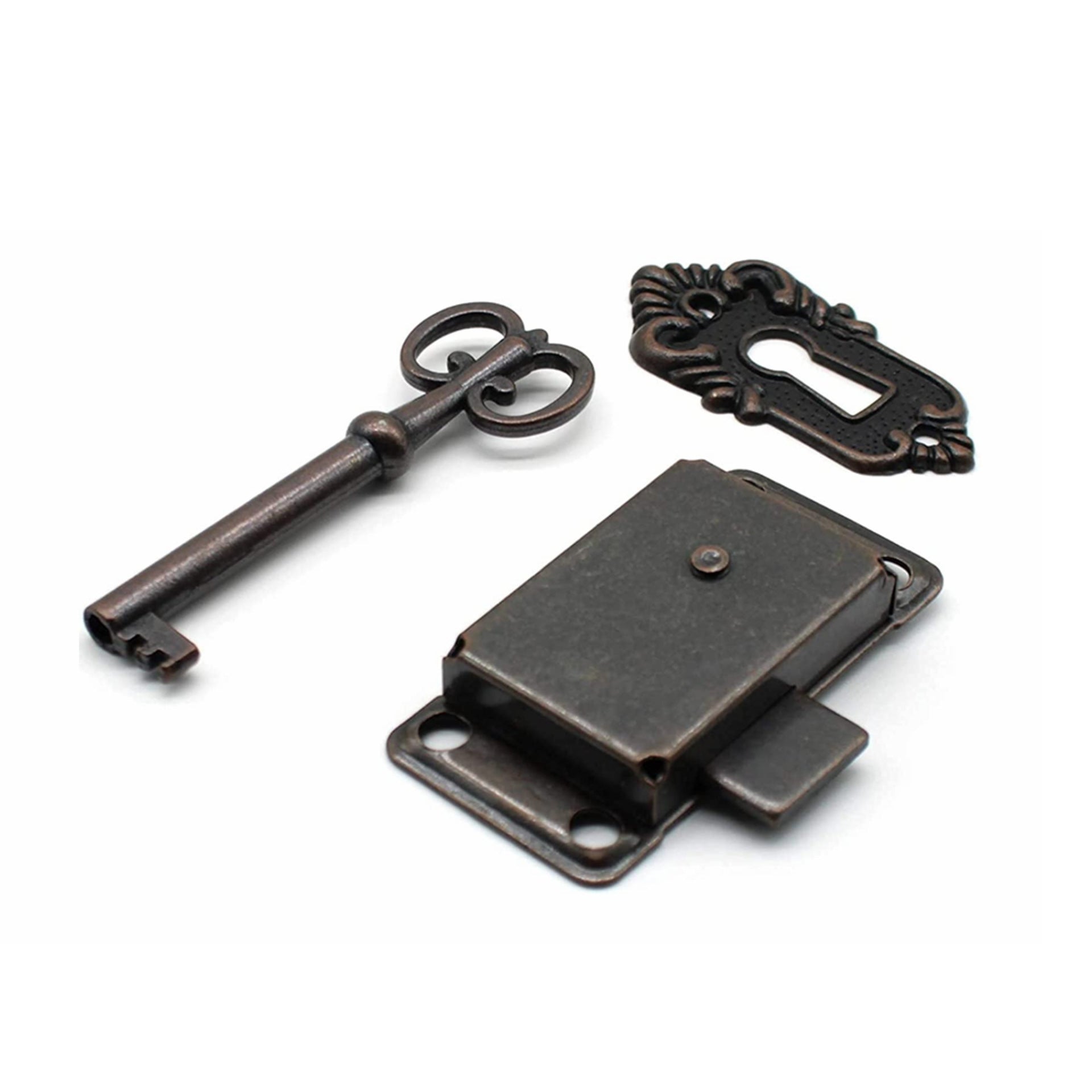 Antique Brass Cabinet Locks for Classic Furniture