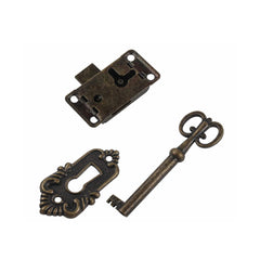 Antique Brass Cabinet Locks for Classic Furniture