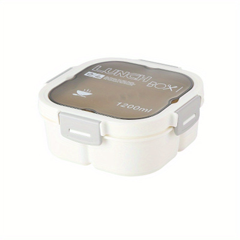 Insulated Lunch Box Divided Microwave Bento Box Leakproof Food Container