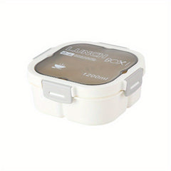 Insulated Lunch Box Divided Microwave Bento Box Leakproof Food Container