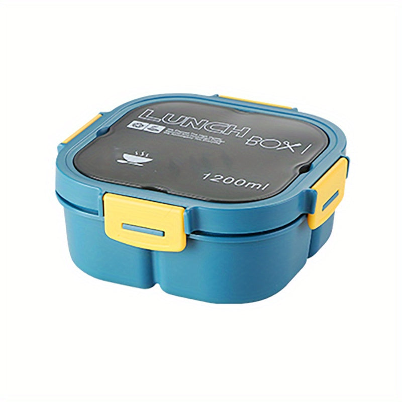 Insulated Lunch Box Divided Microwave Bento Box Leakproof Food Container