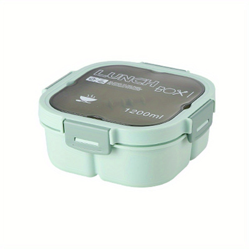 Insulated Lunch Box Divided Microwave Bento Box Leakproof Food Container