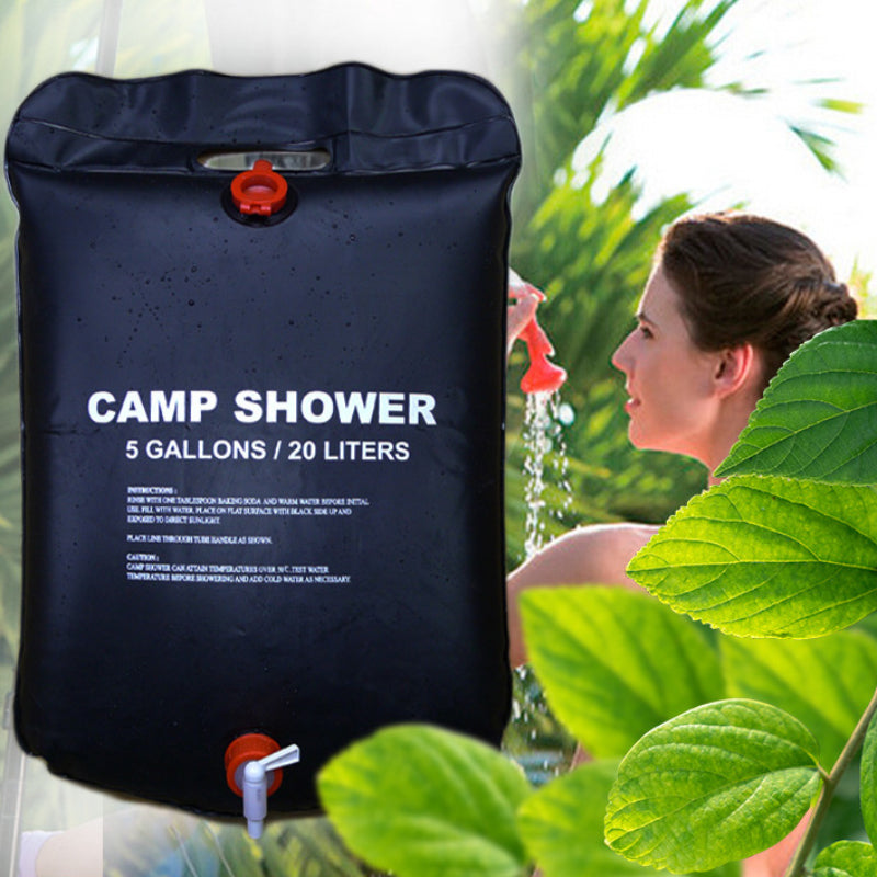 20L Solar Shower Bag Camping Water Storage Portable Folding Bag