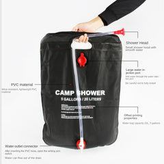 20L Solar Shower Bag Camping Water Storage Portable Folding Bag