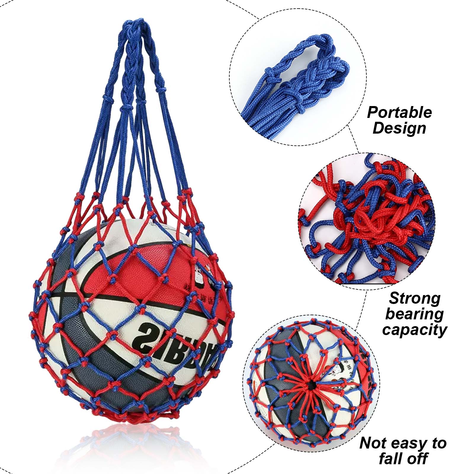 Nylon Ball Nets - Portable Storage Net for Sports Equipment