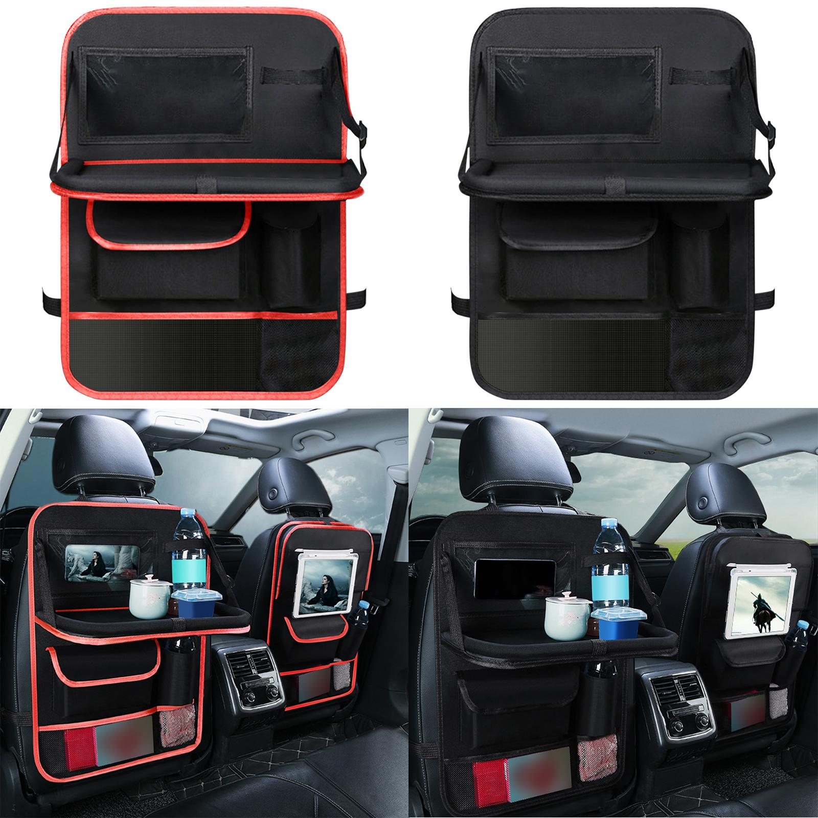 Car Backseat Storage Bag Tablet Holder Foldable Table