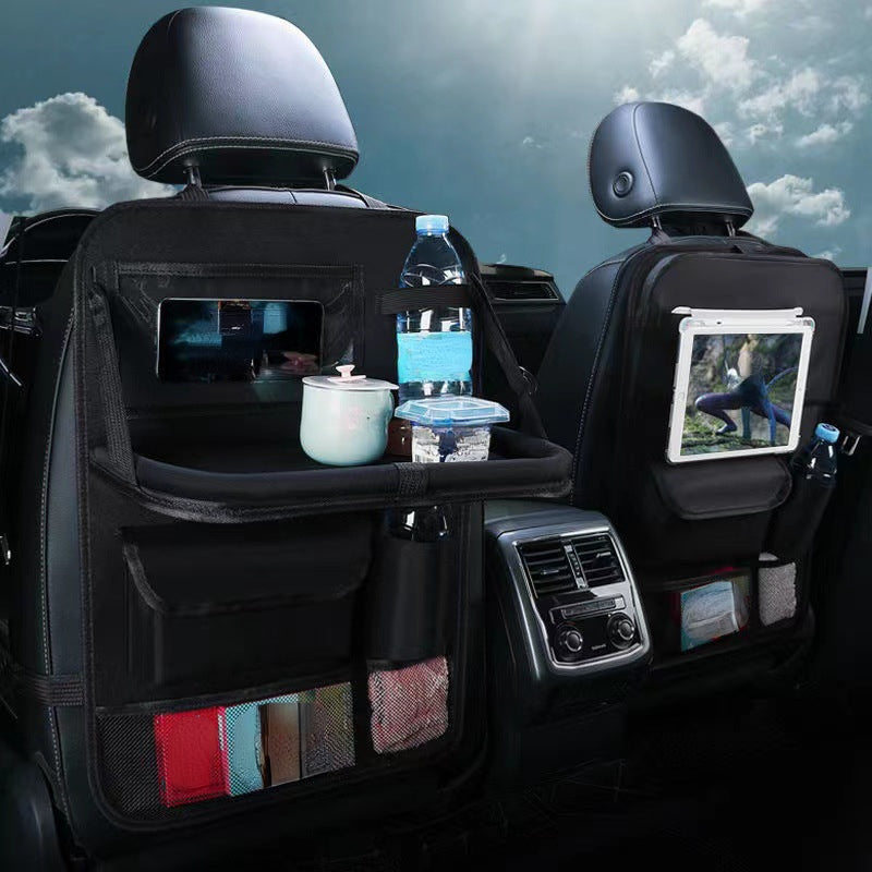 Car Backseat Storage Bag Tablet Holder Foldable Table