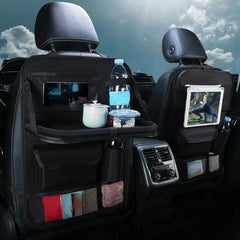 Car Backseat Storage Bag Tablet Holder Foldable Table