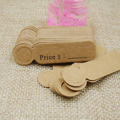 100pcs Baking Small Label DIY Jewelry Material Hangtag Bookmark Gift Card