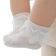 6pcs Girls Lace Ruffled Princess Socks Breathable Comfy Toddlers Children s Sock