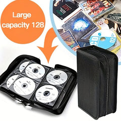 128 Capacity CD DVD Storage Organizer Portable Disc Storage Bag