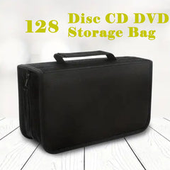 128 Capacity CD DVD Storage Organizer Portable Disc Storage Bag