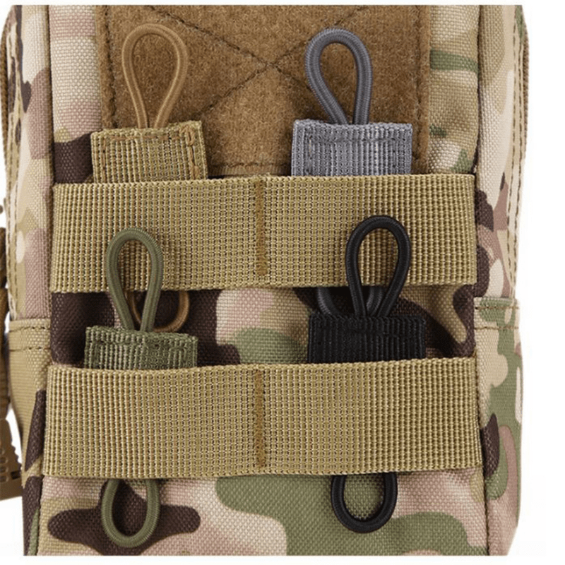 4pcs Elastic Molle Buckle Retainer for Antenna Stick Pipe