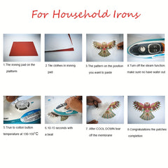 2pcs Golden Remember Your Roots Iron On Heat Transfer For Clothing