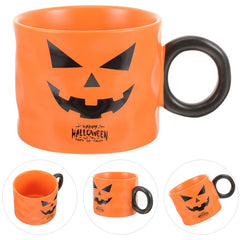 Halloween Pumpkin Coffee Mug Cartoon Ghost Water Cup