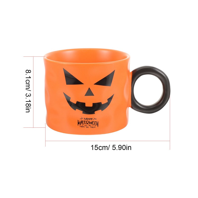 Halloween Pumpkin Coffee Mug Cartoon Ghost Water Cup