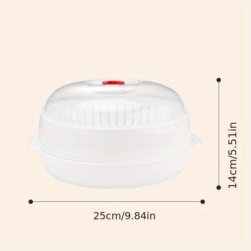 Microwave Steamer With Lid Vegetable Drain Steamer
