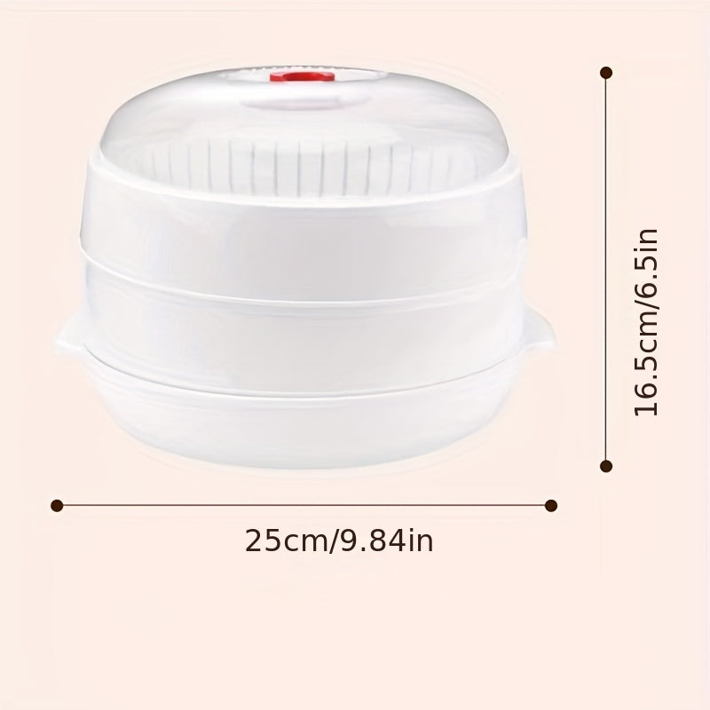 Microwave Steamer With Lid Vegetable Drain Steamer