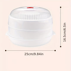 Microwave Steamer With Lid Vegetable Drain Steamer