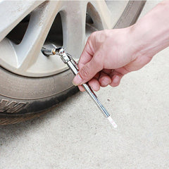 2pcs Mini Stainless Steel Car Tire Air Pressure Gauge
