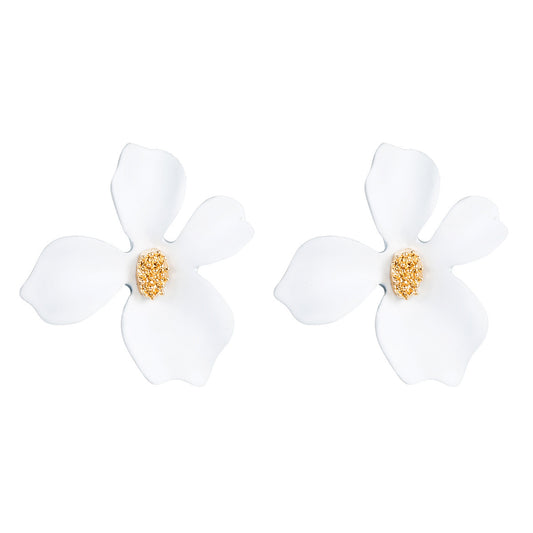 Colorful Flower Stud Earrings for Girls - Summer Decor