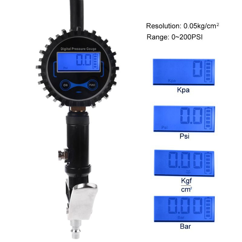 Digital Tire Pressure Gauge Inflation Gun
