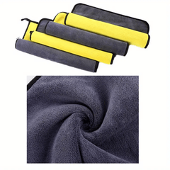 5pcs Coral Velvet Towels Absorbent Thickened for Car Wash Kitchen Bathroom