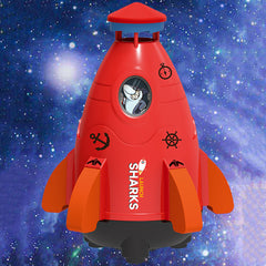 Space Rocket Sprinklers Rotating Water Launcher Summer Fun