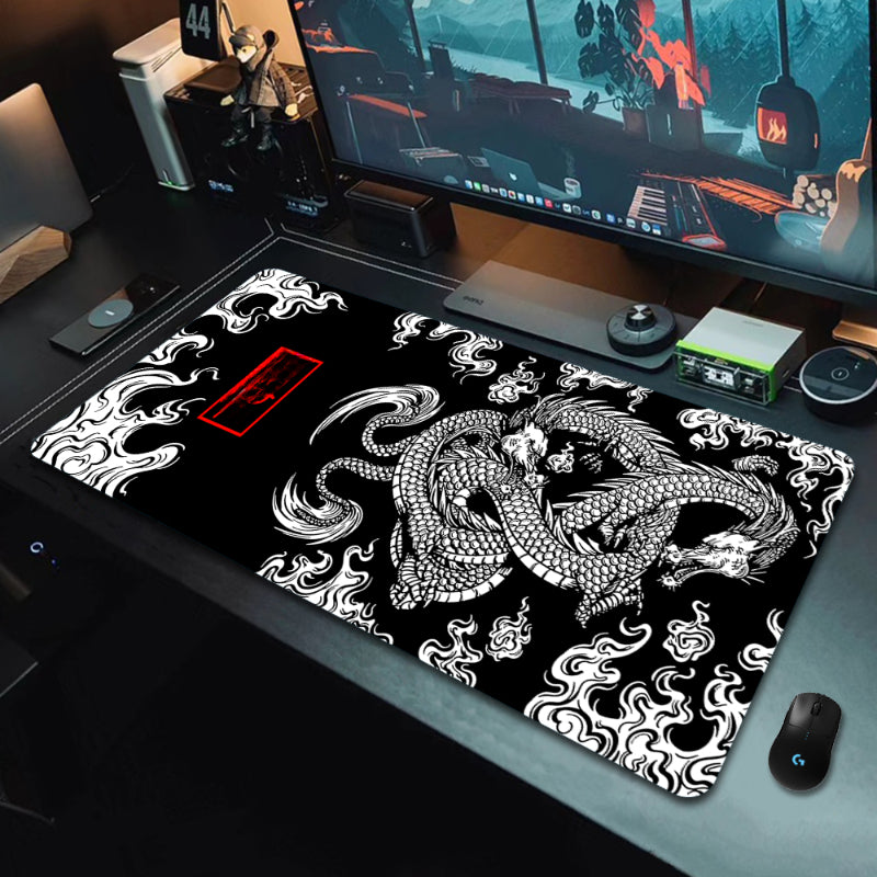 Japanese Dragon Large Game Mouse Pad Office Computer Keyboard Mousepad