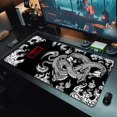 Japanese Dragon Large Game Mouse Pad Office Computer Keyboard Mousepad