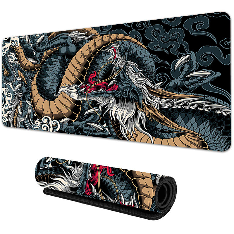 Japanese Dragon Large Game Mouse Pad Office Computer Keyboard Mousepad